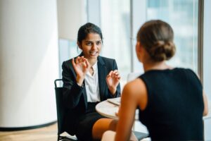 A Phoenix criminal defense attorney outlines her defense to a client.