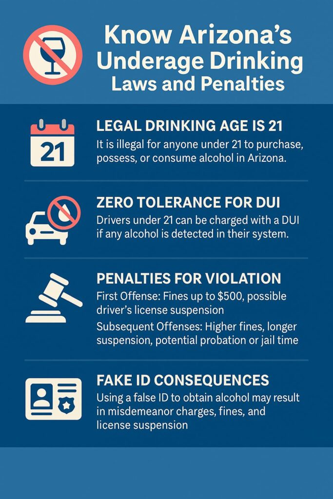 Know Arizona’s underage drinking laws and penalties