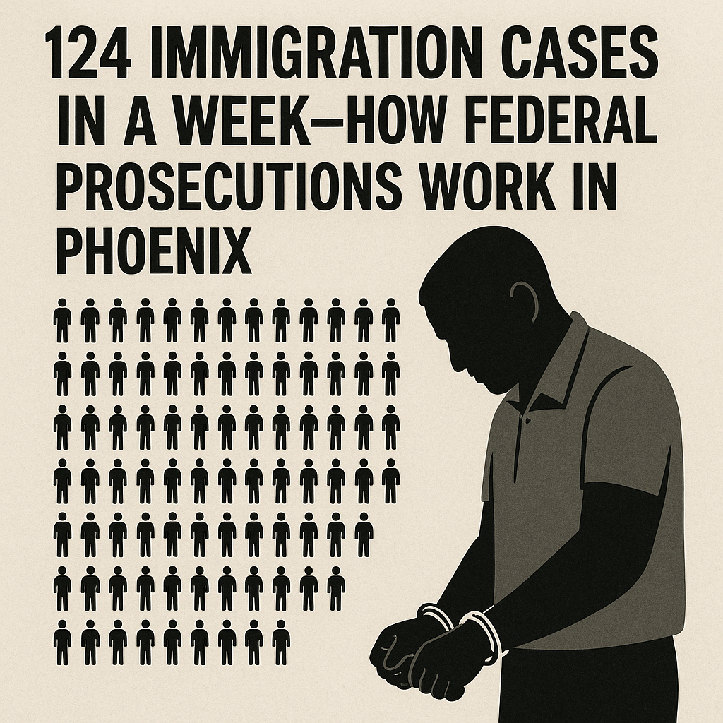 Charging Blitz: 124–135 Immigration Cases in a Week—How Federal Prosecutions Work in Phoenix