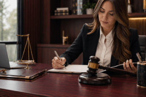 A Phoenix criminal defense attorney filing a motion to suppress evidence